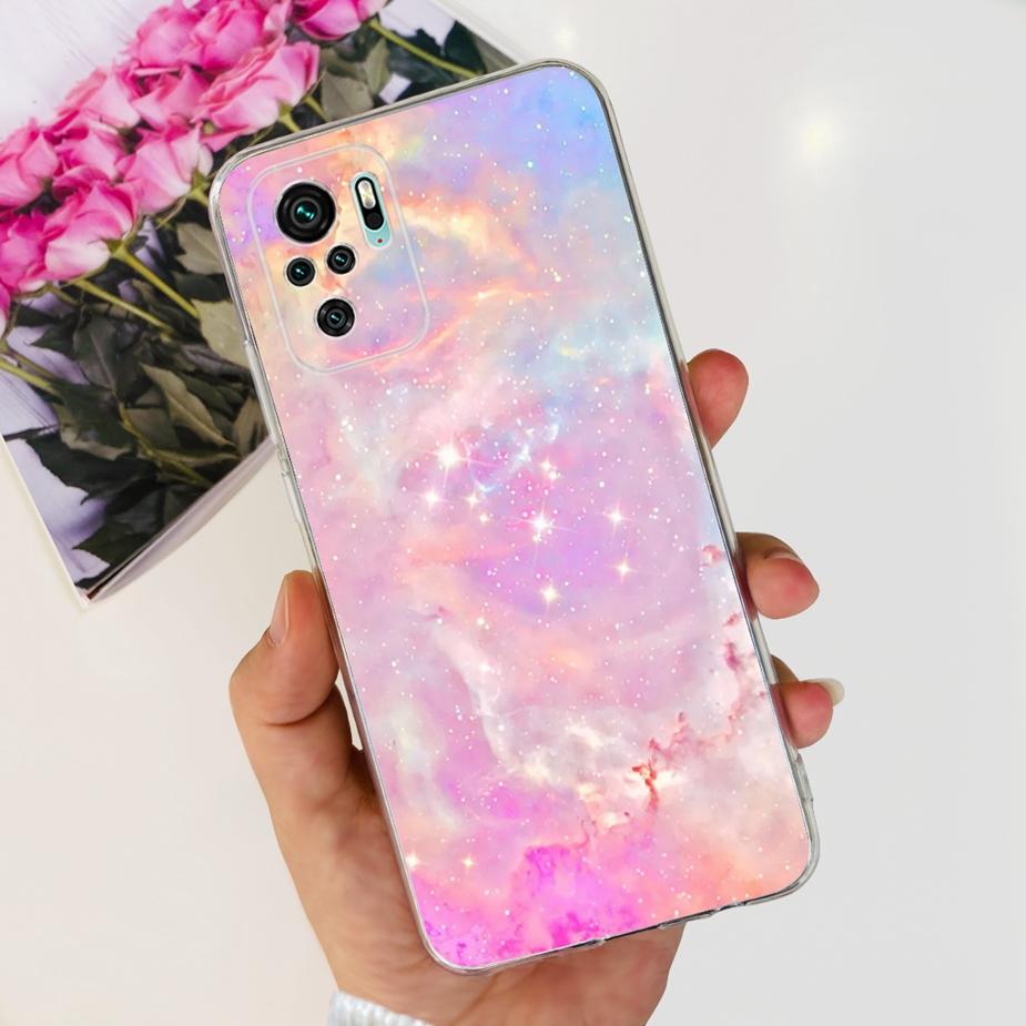 For Xiaomi Redmi Note 10 Case Note 10S Cute Cartoon Painted Cover Soft Silicone Case For Redmi Note 10 Pro Max Note10 10S Fundas