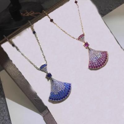 Fan-shaped Necklace, Collarbone Chain, Women's Light Luxury Double Skirt, Big White Fritillary, Exquisite and Simple Temperament,