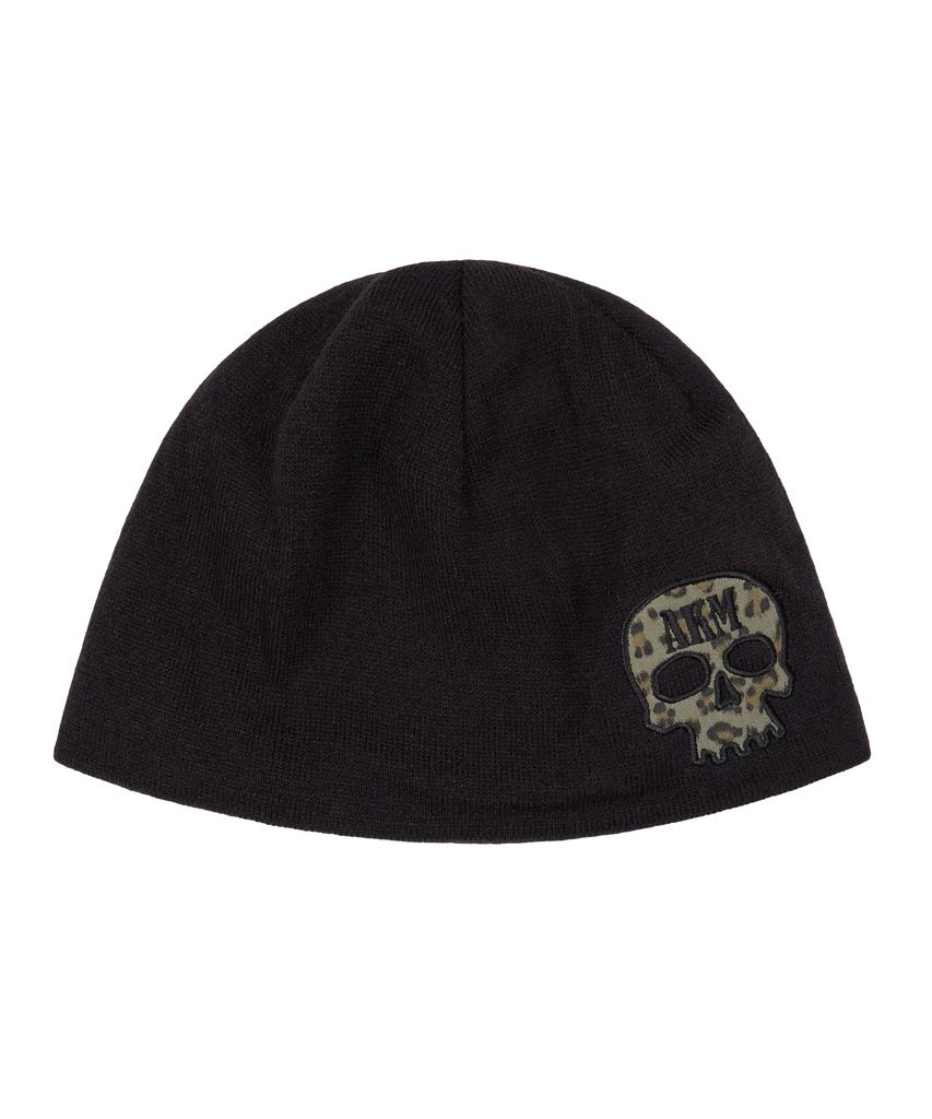 AAKAM Skull Beanie (Black)