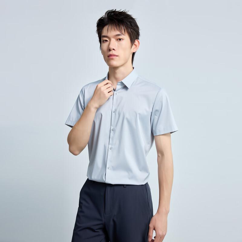 Мужская стильная и дышащая рубашка с коротким рукавом Lilanz для бизнеса 41