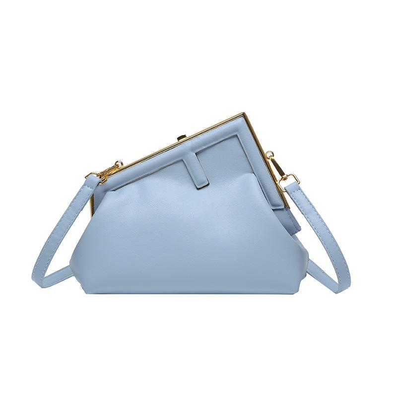 Bag 2025 New European and American Fashion Retro Texture Ins Internet Celebrity Women Shoulder Crossbody Triangular Small Square Bag Pu