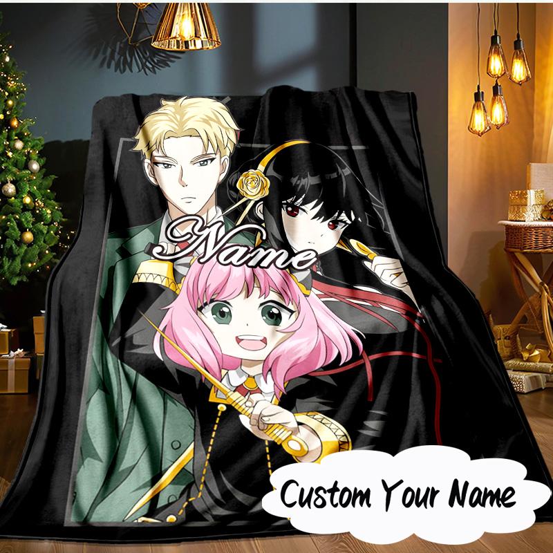 Custom Name SPY Adventure Blanket Ideal Bedding Blanket Perfect for Travel, Camping, Living Rooms, Offices, Sofas, Fan Christmas Gift