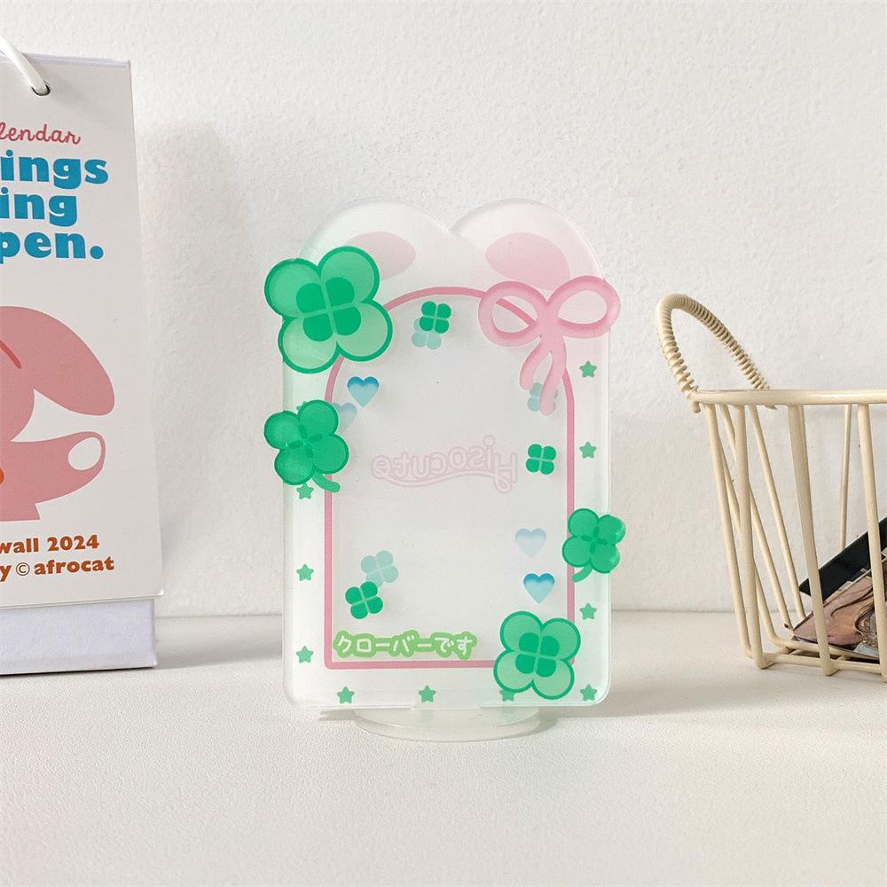 

New Acrylic Kawaii Photocard Holder K-Pop Idol Photocard Holder for 3inch Photo Idol Photo Card Holder Case for Girl белый