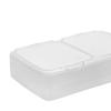 Clear Seasoning Box Sealed Condiment Container for Kitchen Countertop