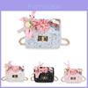 Adorable Cartoon Kids Crossbody Bag With Flower Design For Girls Mini Purse
