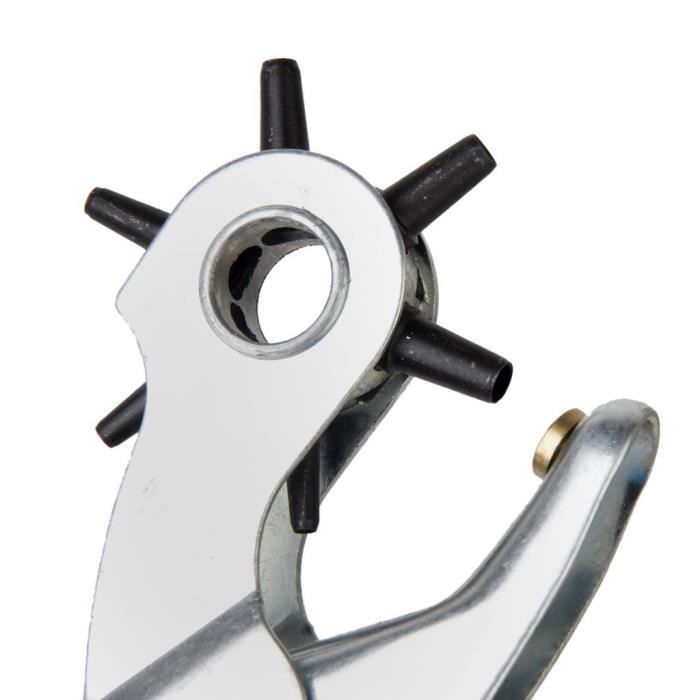 Lochzange für Lederlöcher Gürtel Uhrenarmband - Rot - 2-4,5 mm Kohlenstoffstahl