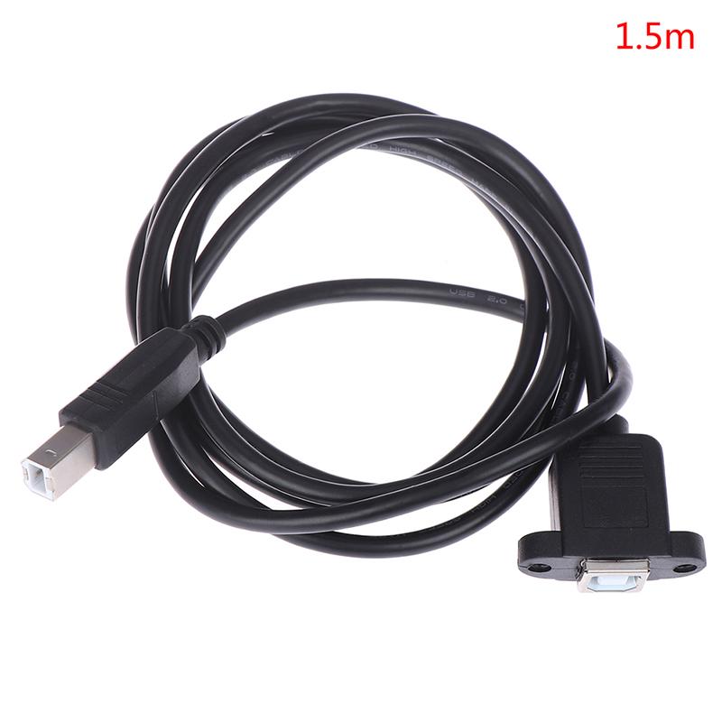 Usb 2.0 Type B Male To Type B Female Printer Extension Cable With Panel Mount