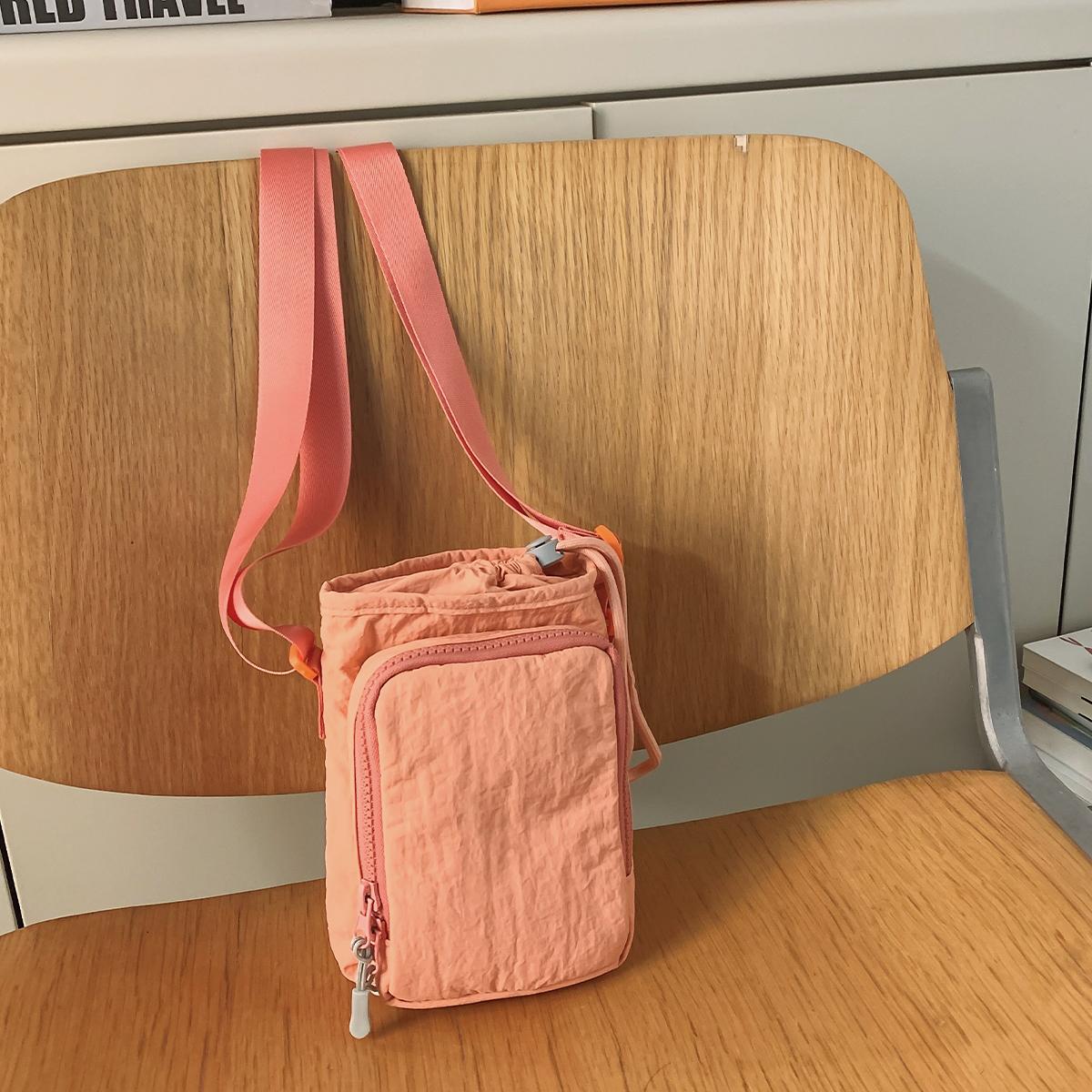 

High-End and Stylish Mobile Phe Bag, Women s Crossbody Bag, Water Bottle Bag, Summer Mini Bag, Walking Key Bag, Shoulder Bag, Hiking, Sports Running рожевий