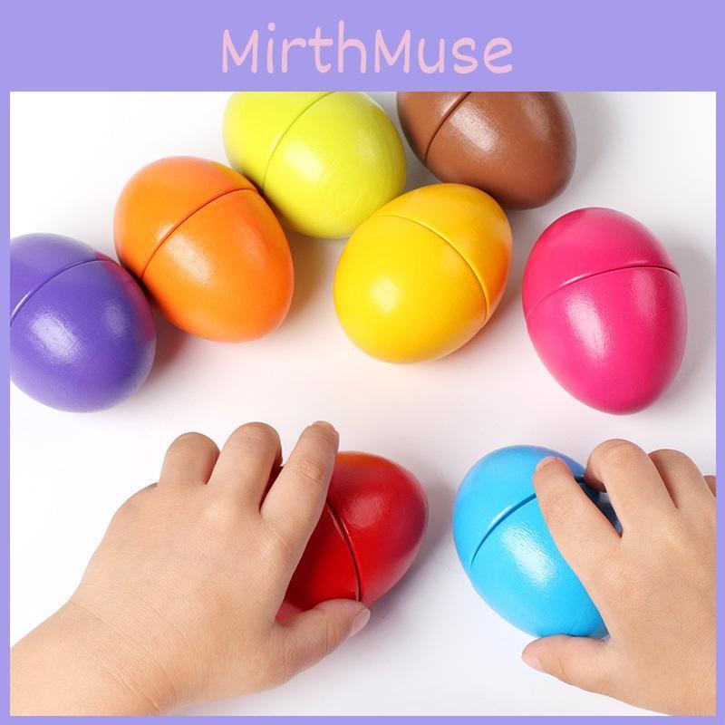 Egg Wooden Educational Shape Matching Toy For Brain Development Cognitive Skills