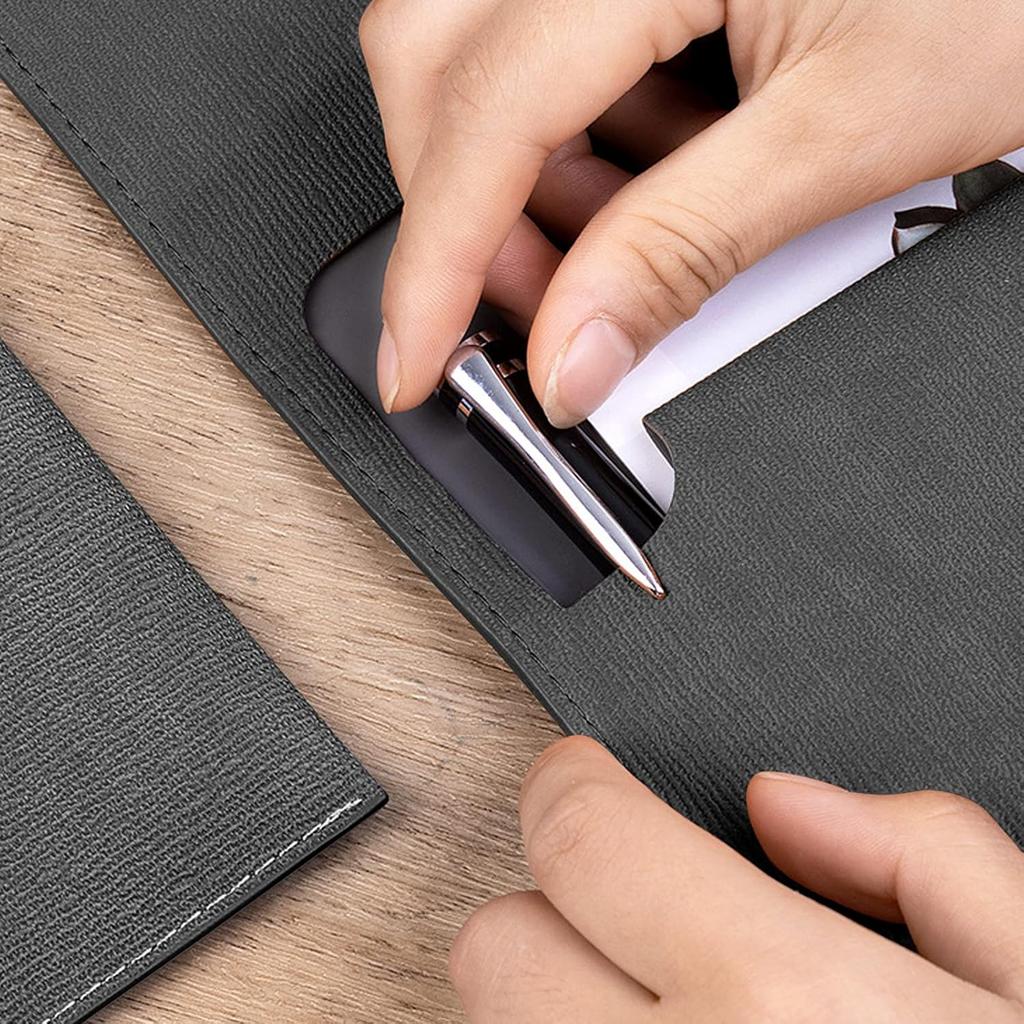 VANRA 1 Piece PU Leather Envelope File Folders A4 Paper Document Filing Envelope Document Organizer Leather Portfolio Folder Holder with Magnetic