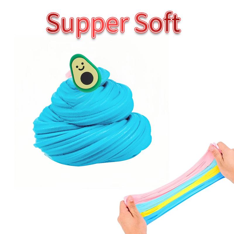 12-farbiges Butter-Schleim-Set Schleim, Zuckerwatte-Schleim, Puff-Gel, Schaum-Gel, Knete