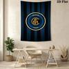 Inter Milan Fc Logo Wallpaper Threepiece Set 1 Duvet Cover 2 Pillowcase Without Core Bedding Set Christmas Birthday Gift Soft And Comfortable