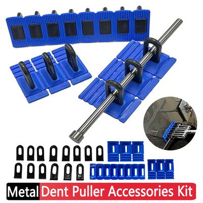 Dent Puller Accessories Kit Sheet Metal Free Paintless Glue Puller Tabs Tools Kit Stainless Steel Car Paintless Dent Repair Tool
