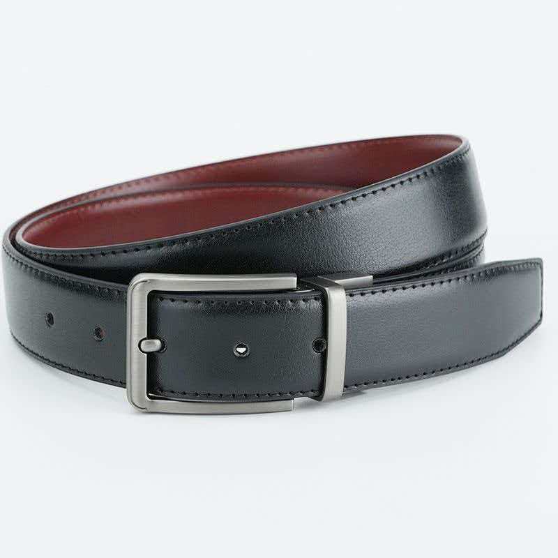 Men's Rotating Pin Buckle Belt Business Versatile Casual Double Sided Men's Belt