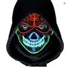 LED Halloween Maske  Verbesserte Gruselige Halloween Leuchtmaske Gruselige Totenkopf Form Cosplay LED Maske Scherzartikel Spielzeug
