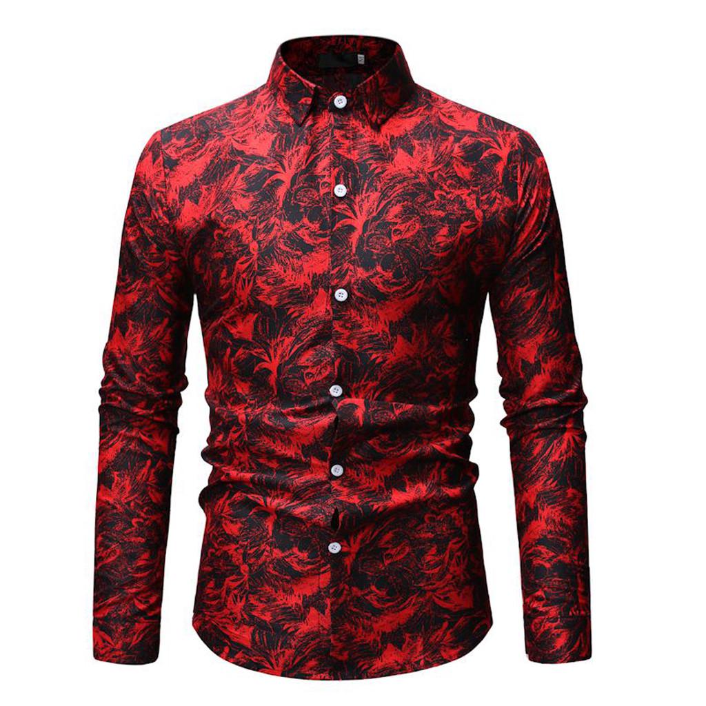 Blusas Moda Casual Para Hombre Impresión De Descubierta Digi Blusas Moda Casual Para Hombre Impresión De Descubierta Digi
