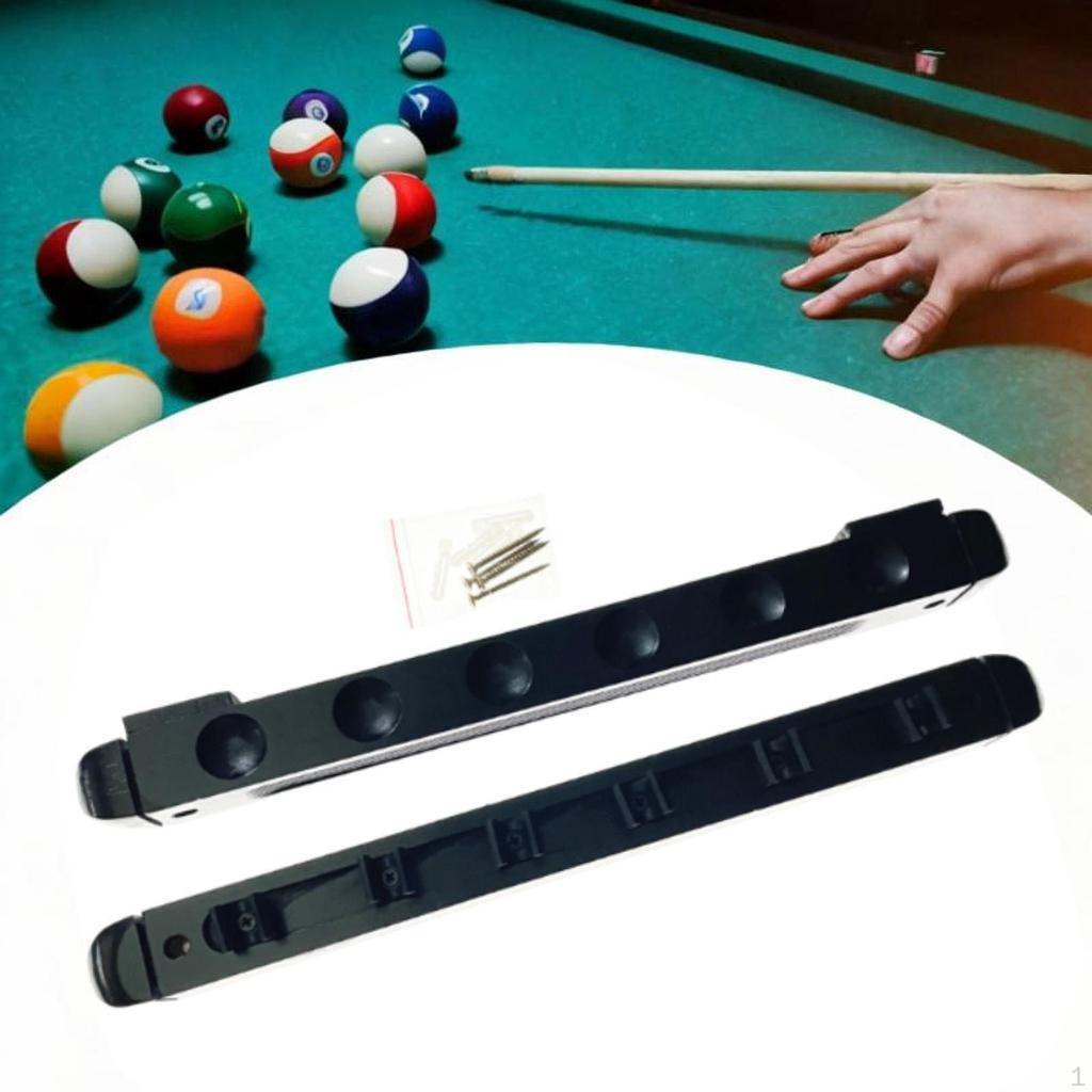 Billard Pool Queue Rack Halter für 6 Queues Platzsparende Tragbare Wand Halterung Holz