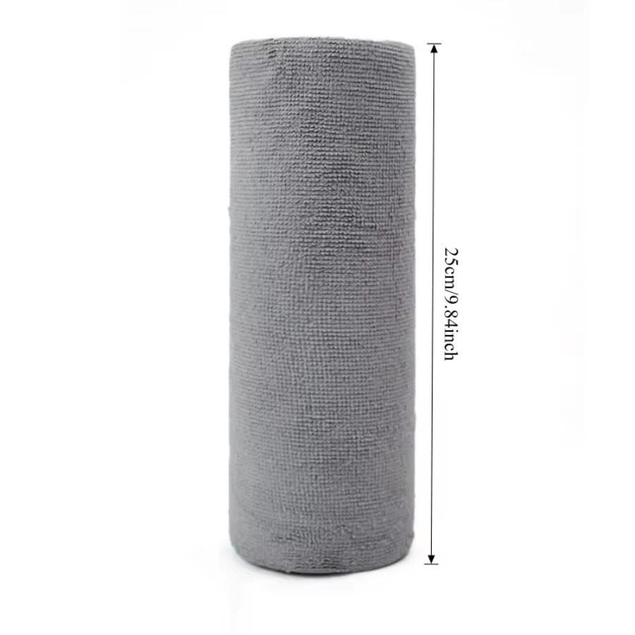 1 Roll/20pcs Reusable Tear-Towel Roll Microfiber Cleaning Wipe Kitchen Dishwashing Towels Dish Rags Wash Paper Towel Replacement
