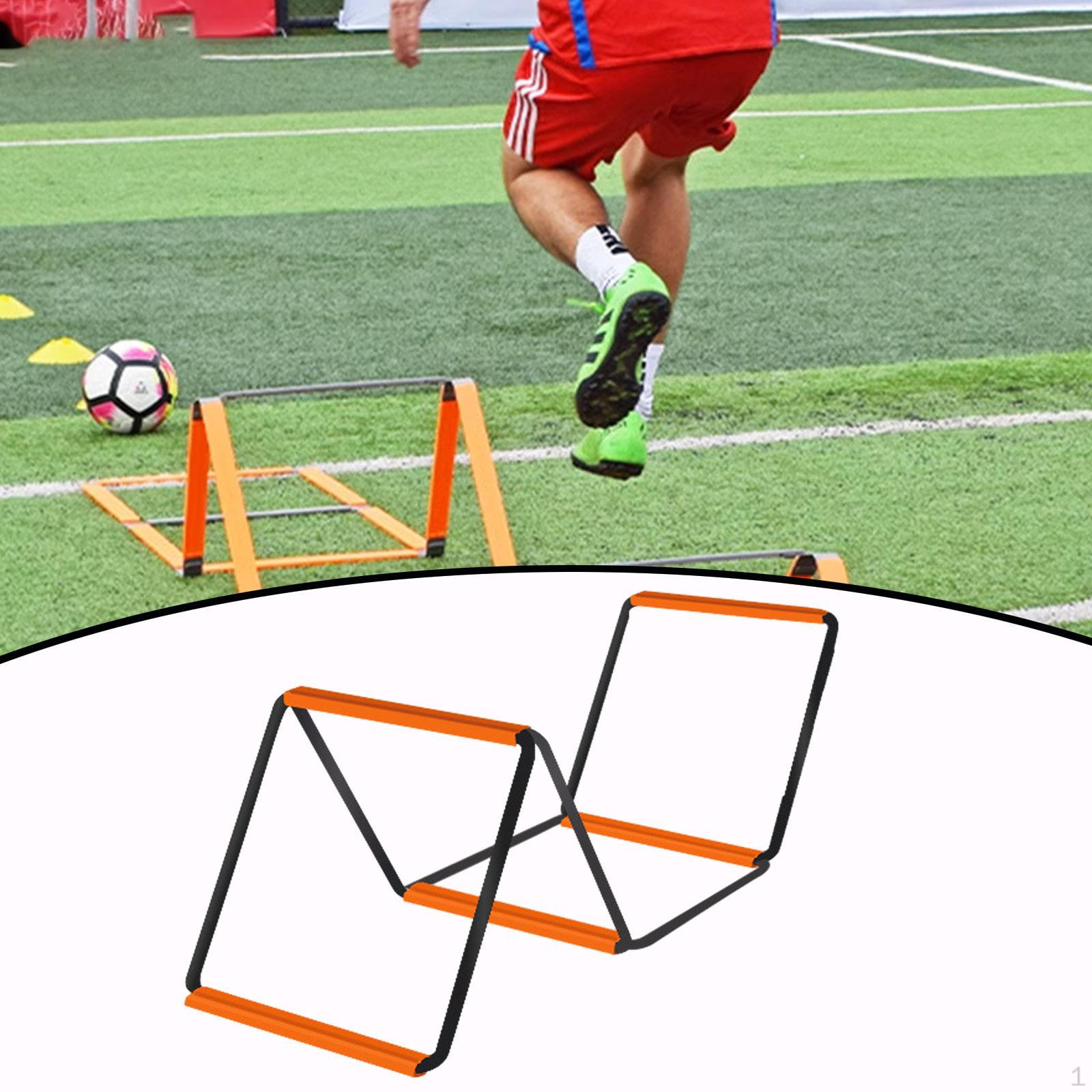 

Agility Ladder Kit Football Footwork Soccer Training Equipment Speed Foldable 4 Grids No Bag