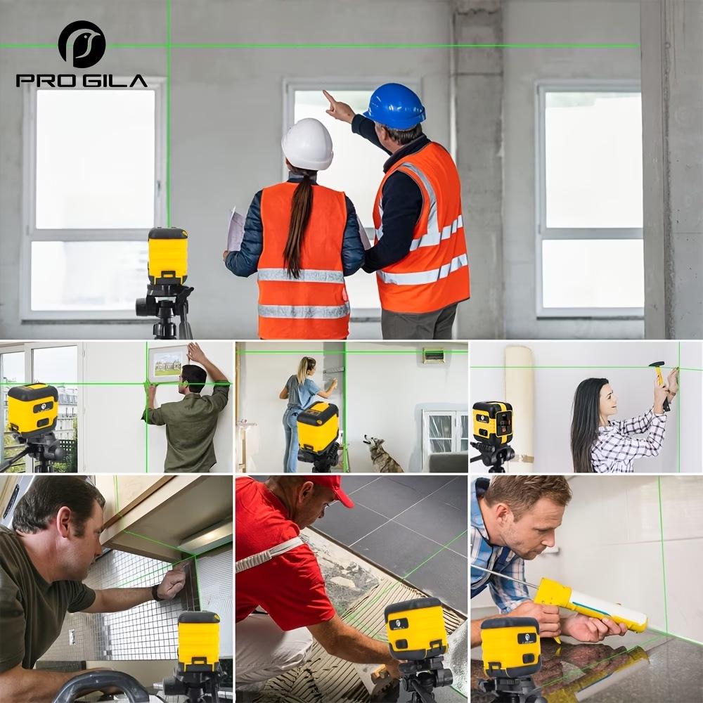 High-Precision 2-Line Laser Level: Portable, Automatic, Strong Light Outdoor Instrument