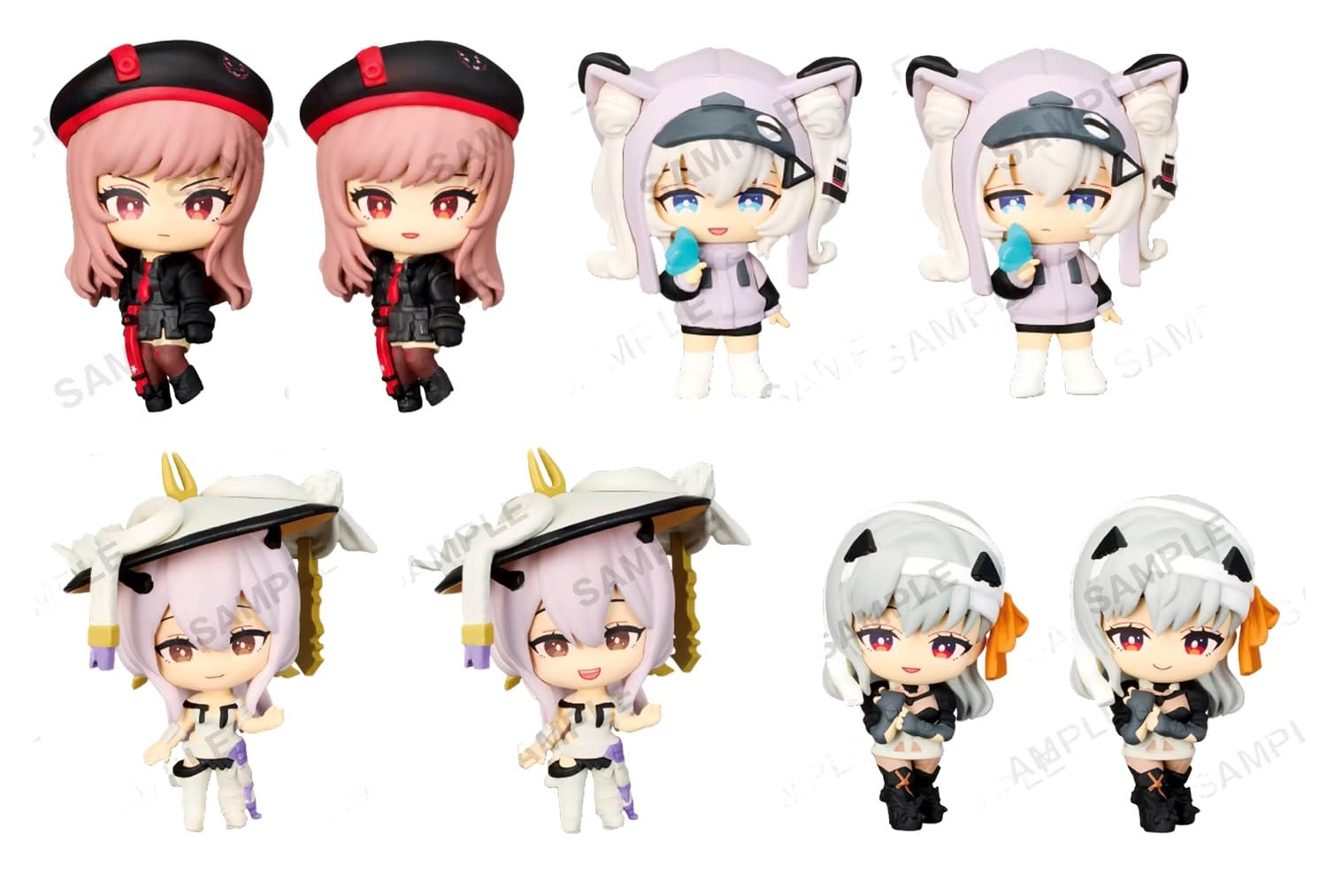 

В комплект входит капсула В комплект входит фигурка Богини коллекции NIKKE RICH Set Victory Vol.1 Rapi A&B N102A&B Vol.2 Guren A&B Modania A&B