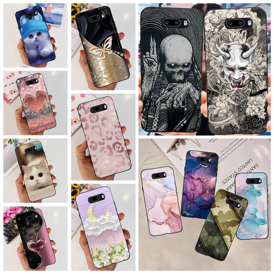 For LG G8X ThinQ Case Camera Protection Soft Clear Back Cover For LG V50S Thinq LGV50 ThinQ Phone Bumper Marble Skull Pattern
