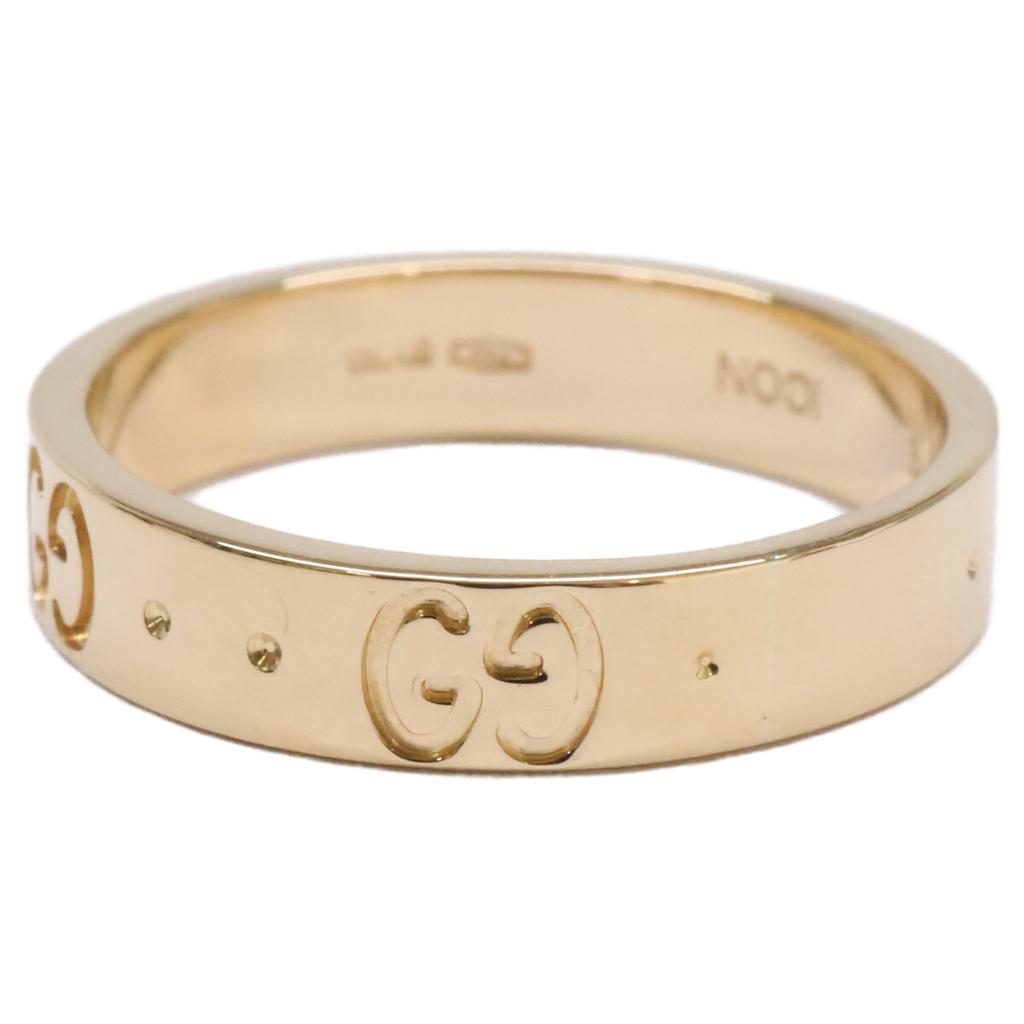 GUCCI Finished K18 GG Icon Slim Ring ring Yellow GoldUsed
