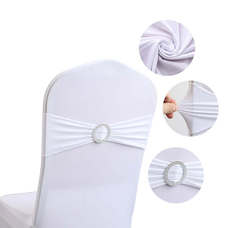 20Pcs Knot Bow Chair Strap Cover Band Ribbons Chair Tie Backs for Party Banquet Decor Wedding Decoration Elastic Band Buckle Decoration Props Slider