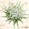 Eucalyptus & Gypsophila Artificial Flowers Bunch for Home, Wedding, and Landscaping Décor