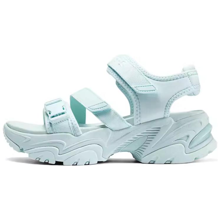 Skechers Легкие Универсальные Сандалии на Одной Липучке Низкий Каблук Женские Сандалии Синий 119850-BLU 35