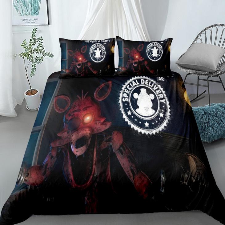 Cute Printed Quilt Cover Pillowcase Three-Piece Set Can Be Made Into Four-Piece 3D Digital Printing