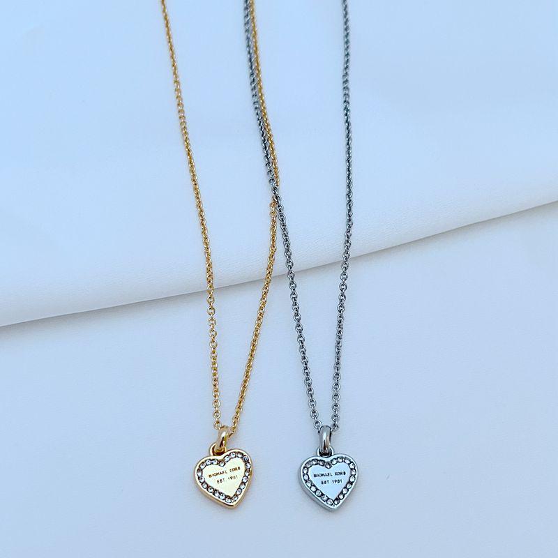 

Exquisite Rhinestone Heart Necklace - Women s Luxury, Simple, and Sweet Design