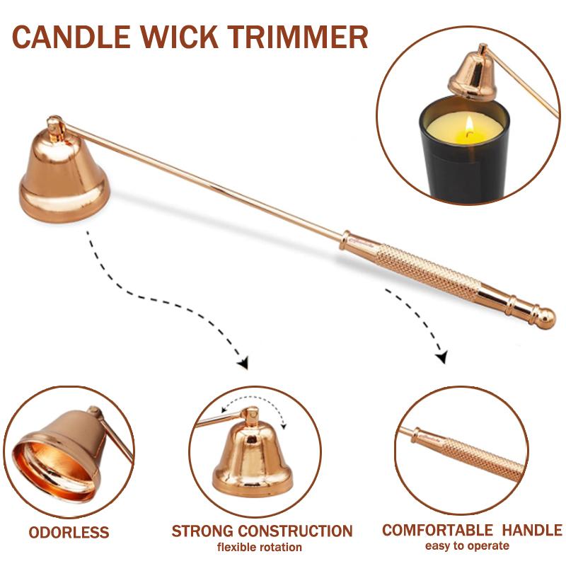 3/4pcs Candle Suppressor One-piece Tool Domestic Aromatherapy Candle Scissors Candle Suppressor Hook Tray Candle Tool Clippers