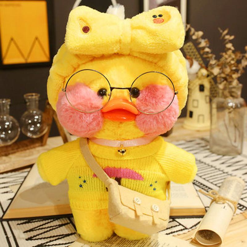 30cm Cute Yellow Lalafanfan Duck Plush Toys Kawaii Soft Stuffed Animal Doll Birthday Christmas Creative Gifts For Girl Children