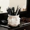 Creative Multi Sided Facial Pen Holder Home Storage Ornament Office Desktop Decoration Ornaments Commemorative Gifts