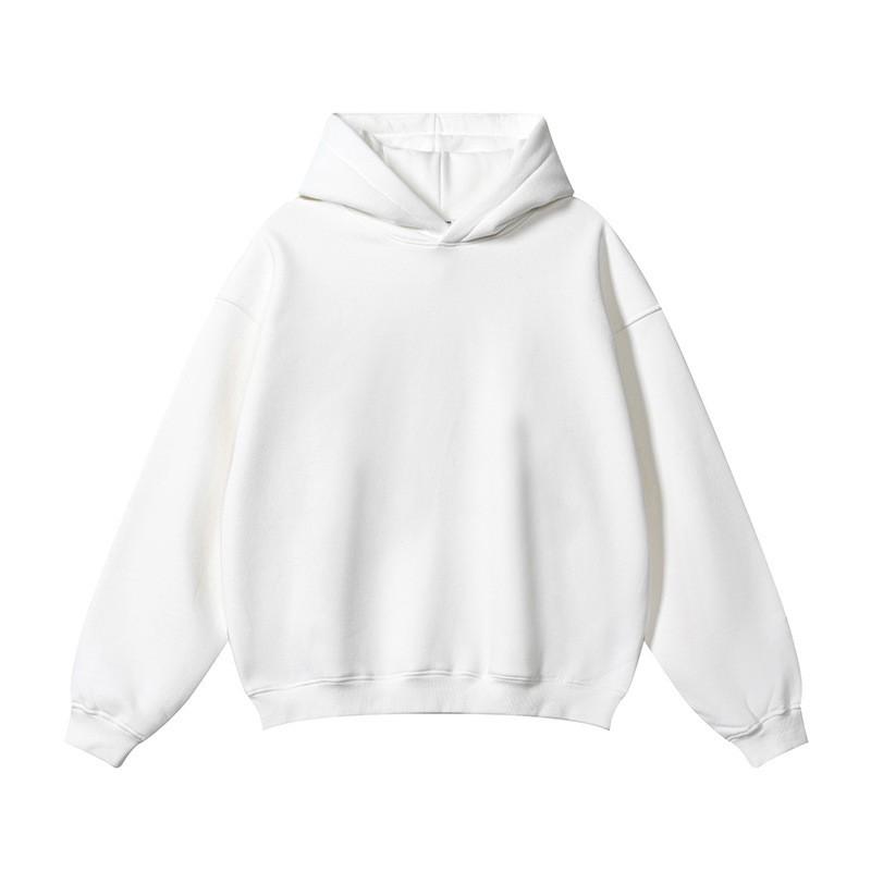 Heren Oversized Hoodie met Verlaagde Schouders Zwaar 220g Katoenmix Streetwear Sweatshirt Losse Pasvorm