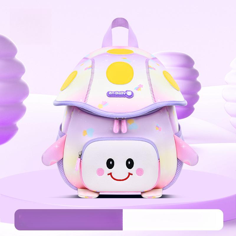 New Kindergarten Backpack for Boys Cute Mushroom Bag Diving Material Children's Backpack for Girls Mini Small Backpack