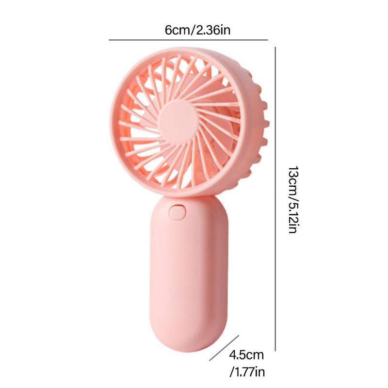 AM4 Battery Operated Powerful Handheld Fan Portable Small Lightweight Makeup Fan for Girl Women Indoor Outdoor