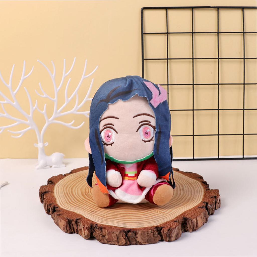 20cm Demon Slayer Tanjirou Nezuko Plush Toy Japanese Anime Cartoon Character Doll Padding Classic Cute Kawaii Gift For Kids Toys