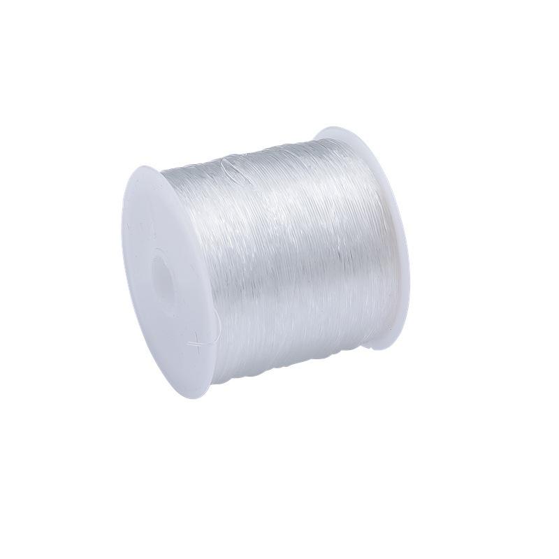 

Круглый кристальный эластичный браслет из бусин Будды - Резинка и плетение веревкой Вэньвань. 1.0mm Thickness, ~80m/Roll прозрачный белый