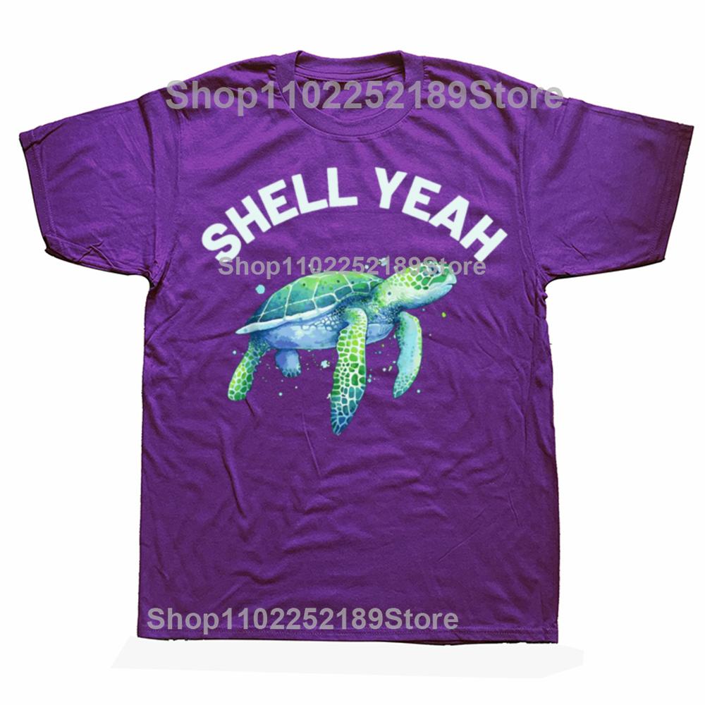 

New Funny Sea Turtle Lover Graphic Print Tops Men Casual Oversized T-shirt Summer Hip Hop Fashion Short Sleeve Crewneck T Shirts XL