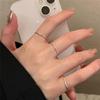 Xiaohongshu 925 Sterling Silver Exaggerated Plain Ring for Women – Simple, Luxurious, High-End Design.