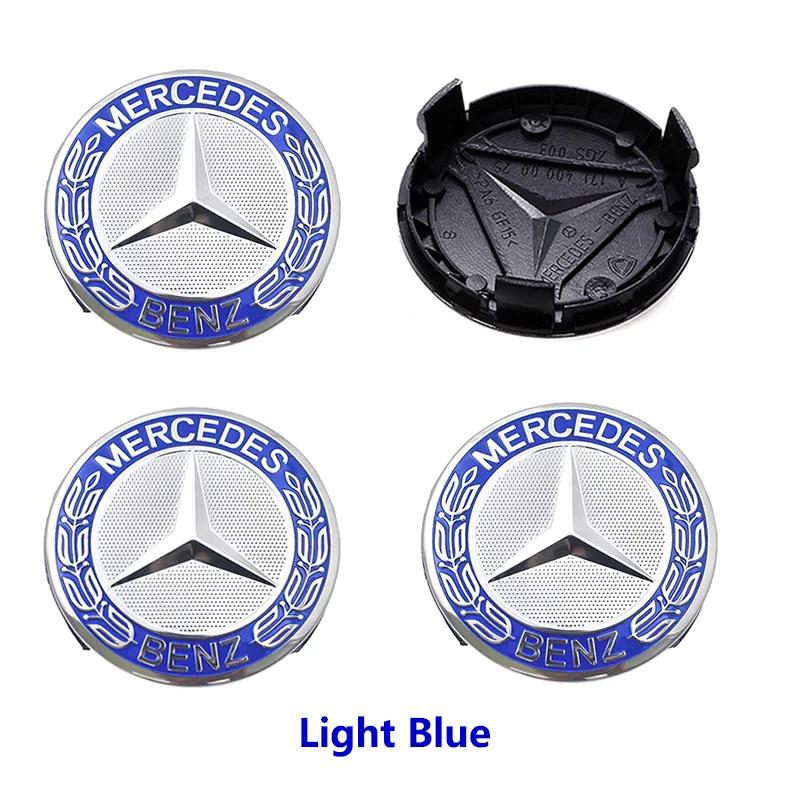4pcs 75mm Car Wheel Center Caps Hub Caps Rims Cover For AMG A B C S Class E GLA CLA GLB GLE GLK GLS Mercedes Benz Accessories