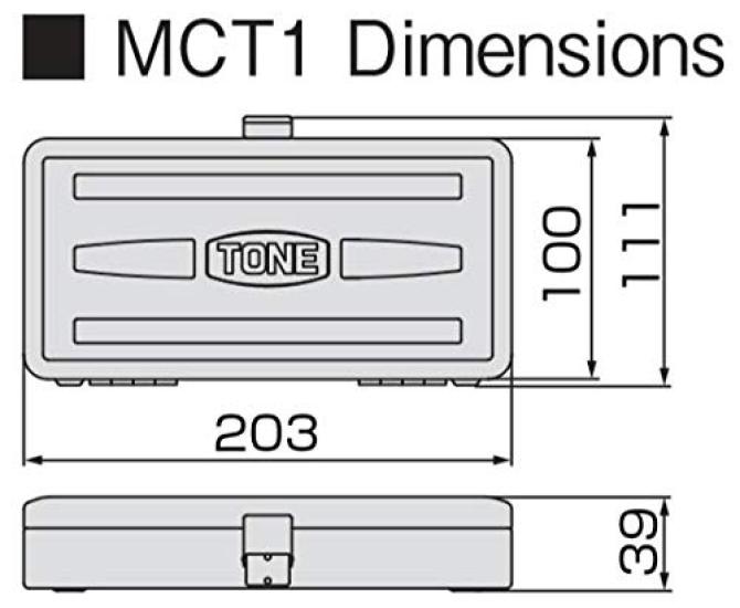 TONE Tool Case MCT1 Silver