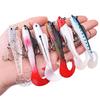 6-Piece Soft Silicone Swimbait Fishing Lures for Sea Bass, Pike, and Carp with Treble Hooks