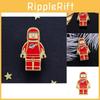 Adorable Creative Cartoon Astronaut Enamel Brooch Cute Red Badge For Clothing And Bags