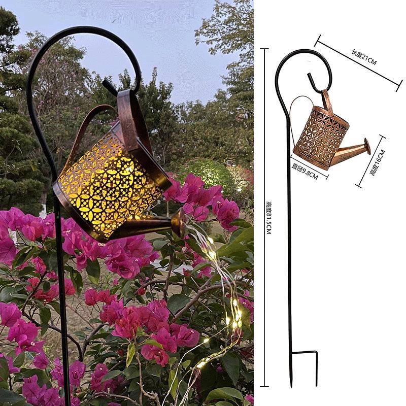 

Солнечные поливочные светильники подвесной чайник гирлянда металлический водонепроницаемый уличный сад двор цветы праздничное освещение ретро декоративная лампа