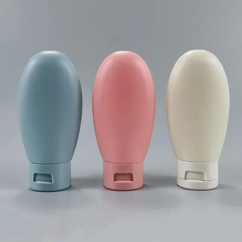 3/4Pcs Travel Botttles Set Refillable Bottle Cosmetic Containers 60ml Cream Lotion Shampoo Travel Dispenser Squeeze Tube Makeup 60ml