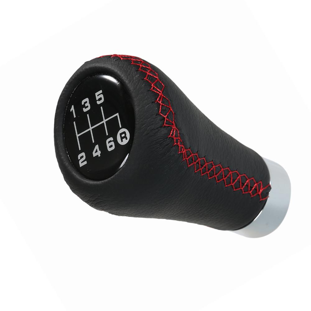 

Ручка МКПП Автомобиля Черная Кожа Черная Строчка 6-ступенчатая