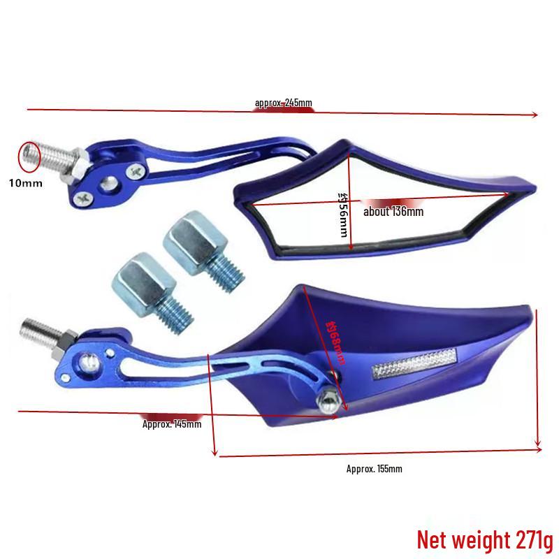 Universal Aluminum Rearview Mirror for JOG Qiaoge Motorcycles & Electric Bikes